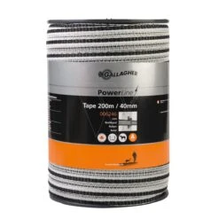 Gallagher Powerline Lint 40mm Wit 200m