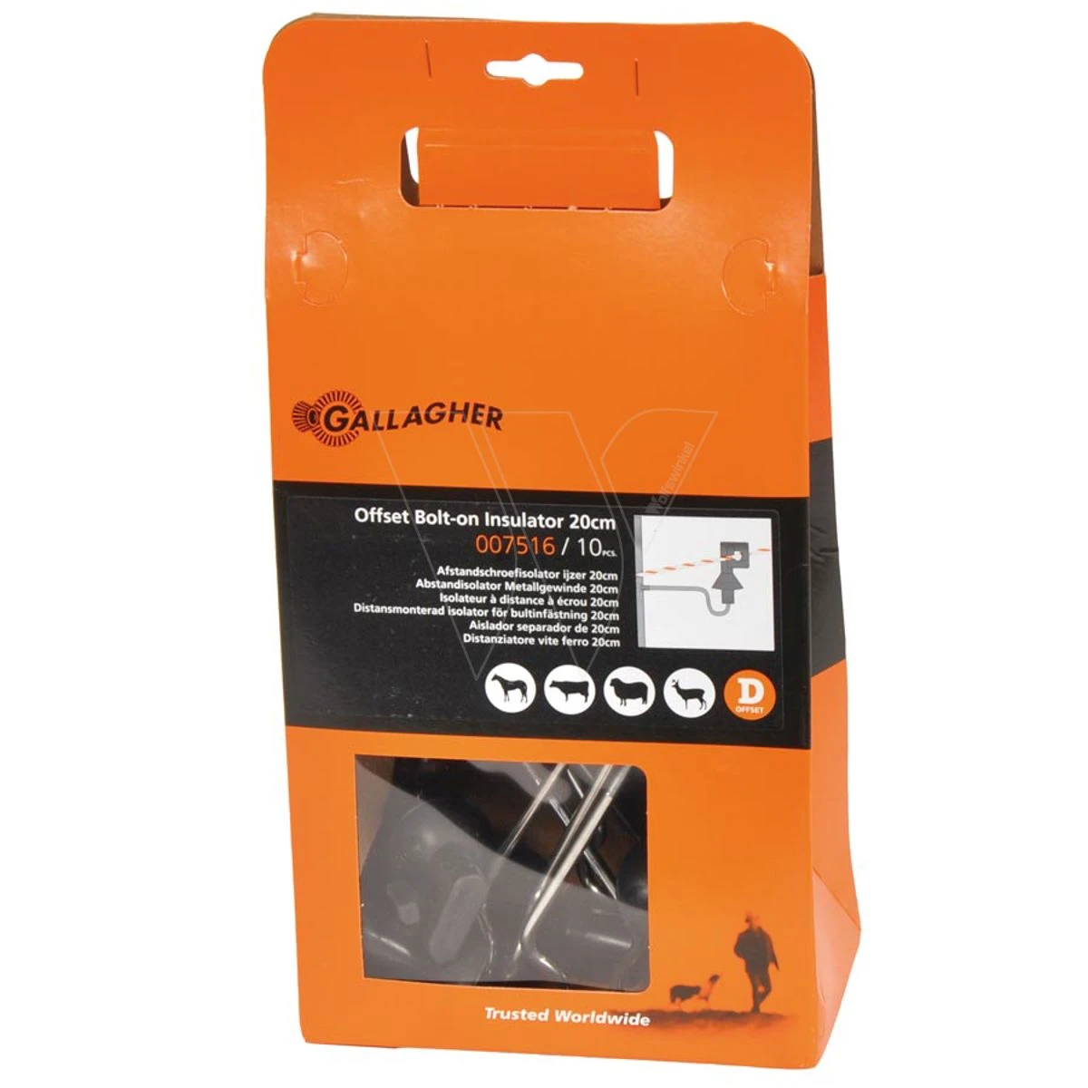 Gallagher Afstandisolator Moer 20cm / M6 2 Gallagher Afstandisolator Moer 20cm / M6 - Afbeelding 2