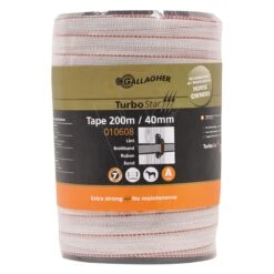 Gallagher Turbostar Lint 40mm Wit 200m