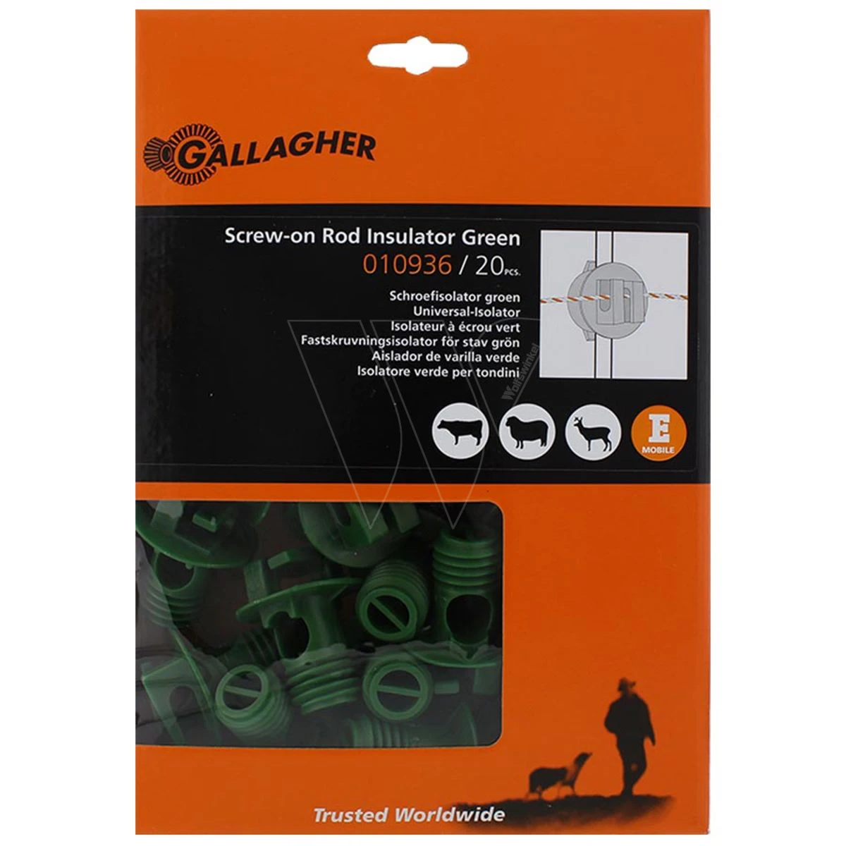 Gallagher Schroefisolator Groen ø6-14mm 3 Gallagher Schroefisolator Groen ø6-14mm - Afbeelding 3