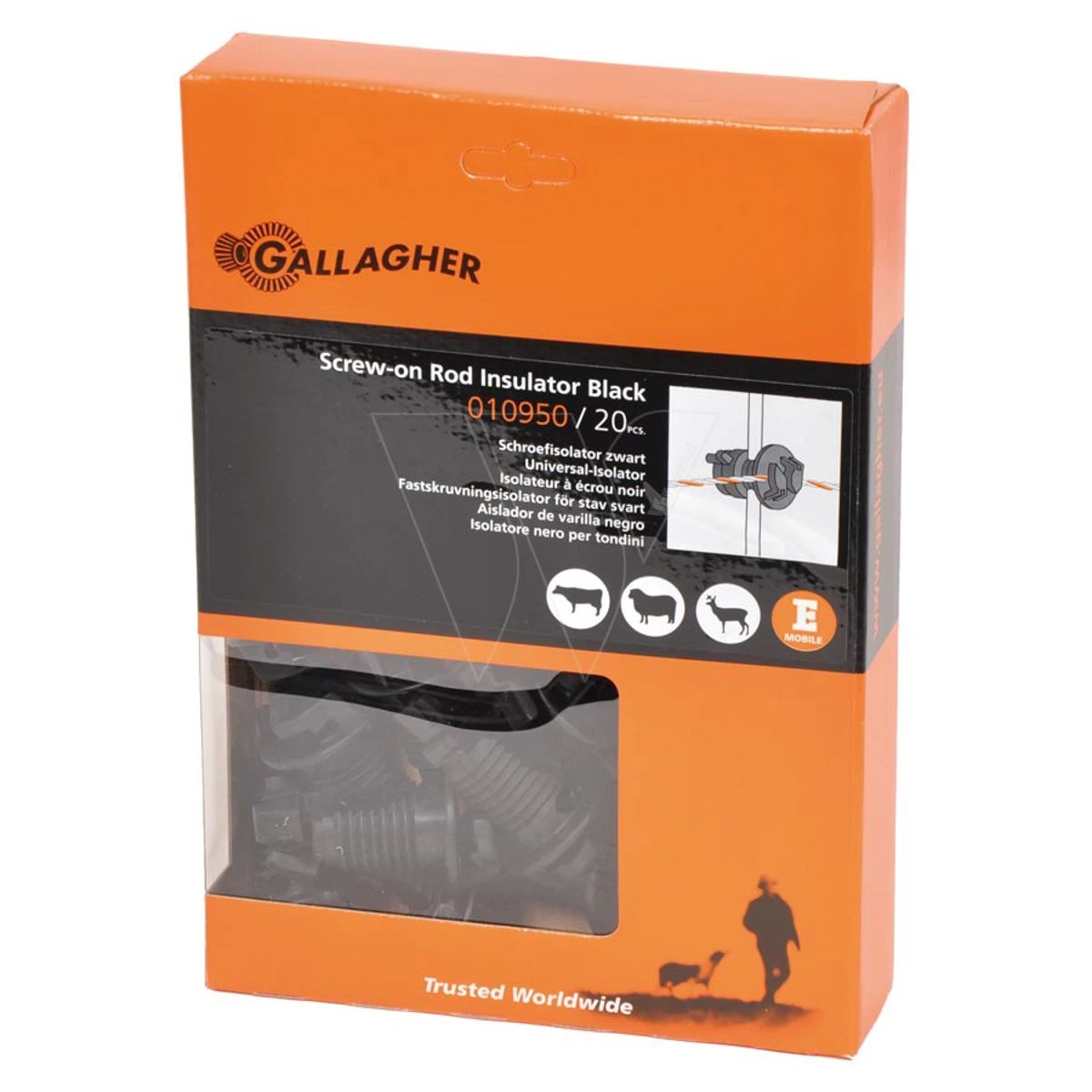 Gallagher Schroefisolator Zwart ø4-10mm 2 Gallagher Schroefisolator Zwart ø4-10mm - Afbeelding 2