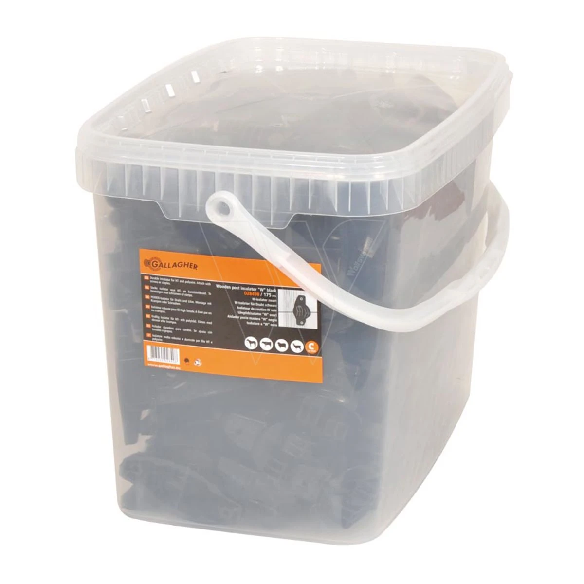 Gallagher W-isolator Zwart (175) 4 Gallagher W-isolator Zwart (175) - Afbeelding 4
