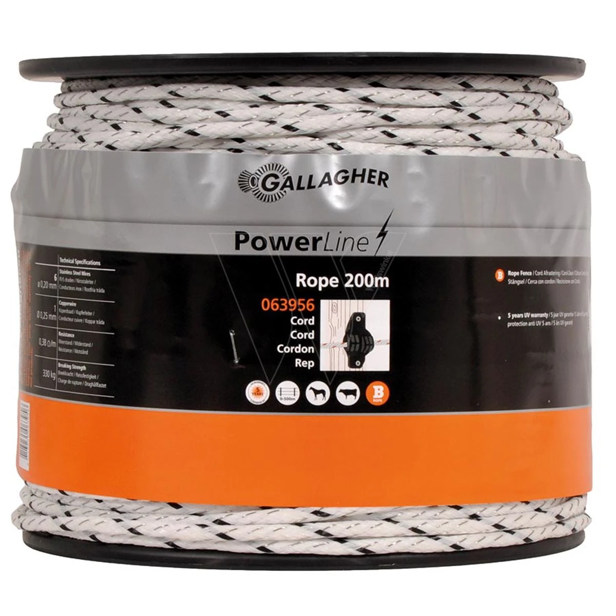 Gallagher Powerline Cord Wit 200m 1 Gallagher Powerline Cord Wit 200m