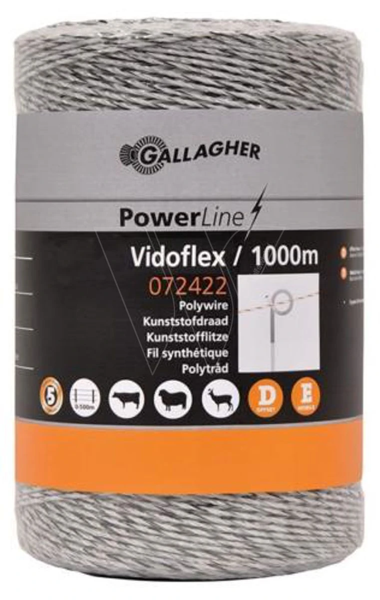 Gallagher Vidoflex 6 Wit 1000m 1 Gallagher Vidoflex 6 Wit 1000m