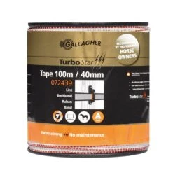 Gallagher Turbostar Lint 40mm Wit 100m