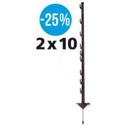 Gallagher Duopack Vario Paal (2x10)terra