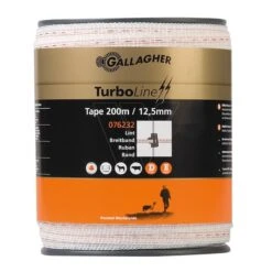 Gallagher Turboline Lint 12,5mm Wit 200m
