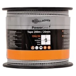 Gallagher Powerline Lint 20mm Wit 200m