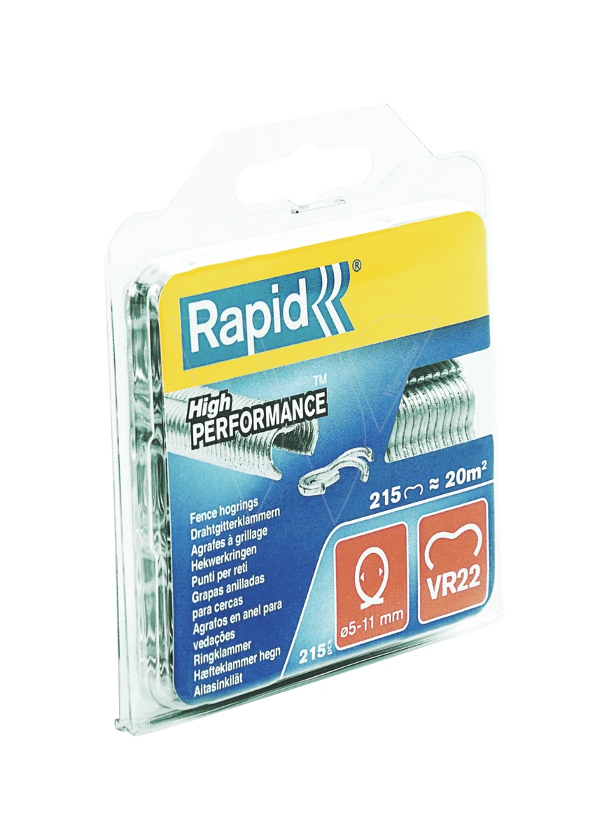 Rapid Hekwerkringen Vr22 - 215 Stuks 1 Rapid Hekwerkringen Vr22 - 215 Stuks