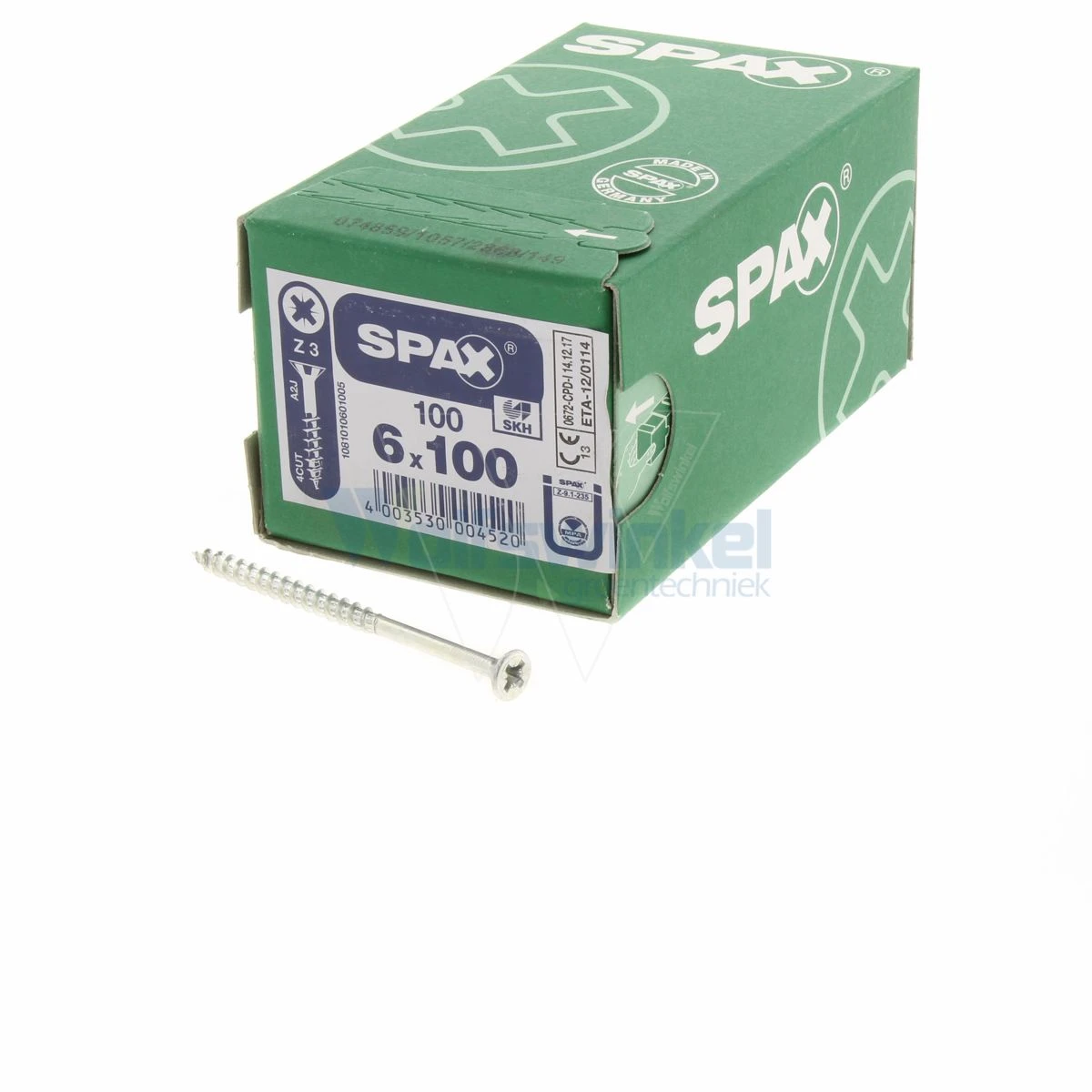 Spaanpl Schr Vz Pk 6.0x100 Poz(100) Spax 1 Spaanpl Schr Vz Pk 6.0x100 Poz(100) Spax