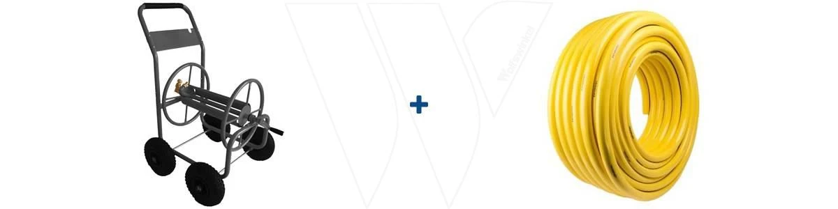 Talentools Waterslang 100m 19mm + Haspel 1 Talentools Waterslang 100m 19mm + Haspel